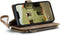 Caseme - Geschikt voor iPhone 14+ / 14 Plus - Portemonnee hoes - Bruin