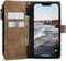 Caseme - Geschikt voor iPhone 14 - Portemonnee hoes - Bruin