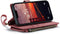 Caseme - Geschikt voor iPhone 14 - Portemonnee hoes - Rood