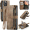Caseme - Geschikt voor iPhone 14 Pro - Vintage 2 in 1 portemonnee hoes - Bruin
