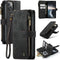 Caseme - Geschikt voor iPhone 14 - Vintage 2 in 1 portemonnee hoes - Zwart
