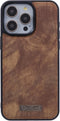 Caseme Geschikt voor iPhone 15 Pro Max hoesje - Backcover - Bruin