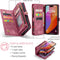 Caseme Geschikt voor iPhone 16 Pro hoesje - Vintage 2 in 1 portemonnee - Rood