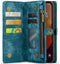 Caseme Geschikt voor iPhone 16 Pro hoesje - Vintage 2 in 1 portemonnee - Blauw
