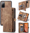 Caseme - Geschikt voor Samsung Galaxy S20 FE - Vintage 2 in 1 portemonnee hoes - Bruin