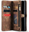 Caseme - Geschikt voor Samsung Galaxy S20 FE - Vintage 2 in 1 portemonnee hoes - Bruin
