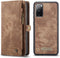 Caseme - Geschikt voor Samsung Galaxy S20 FE - Vintage 2 in 1 portemonnee hoes - Bruin