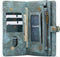 Caseme Geschikt voor Samsung Galaxy S21 vintage 2 in 1 portemonnee hoes - Blauw