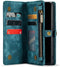Caseme Geschikt voor Samsung Galaxy S22 hoes - Vintage 2 in 1 portemonnee - Blauw