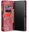 Caseme Geschikt voor Samsung Galaxy S22 hoes - Vintage 2 in 1 portemonnee - Rood
