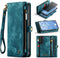 Caseme - Geschikt voor Samsung Galaxy S23 Plus / S23+ - Vintage 2 in 1 portemonnee hoes - Blauw