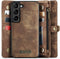 Caseme - Geschikt voor Samsung Galaxy S23 Plus / S23+ - Vintage 2 in 1 portemonnee hoes - Bruin