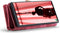 Caseme - Geschikt voor Samsung Galaxy S23 Ultra - Vintage 2 in 1 portemonnee hoes - Rood