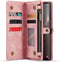 Caseme - Geschikt voor Samsung Galaxy S23 Ultra - Vintage 2 in 1 portemonnee hoes - Lichtroze