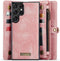 Caseme - Geschikt voor Samsung Galaxy S23 Ultra - Vintage 2 in 1 portemonnee hoes - Lichtroze