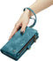Caseme Geschikt voor Samsung Galaxy S24 hoes - Vintage 2 in 1 portemonnee - Lichtblauw