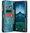 Caseme Geschikt voor Samsung Galaxy S24 hoes - Vintage 2 in 1 portemonnee - Lichtblauw