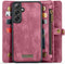 Caseme Geschikt voor Samsung Galaxy S24 hoes - Vintage 2 in 1 portemonnee - Rood