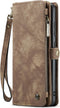 Caseme Geschikt voor Samsung Galaxy S24 hoes - Vintage 2 in 1 portemonnee - Bruin