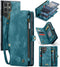 Caseme Geschikt voor Samsung Galaxy S24 Ultra hoes - Vintage 2 in 1 portemonnee - Lichtblauw