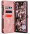 Caseme Geschikt voor Samsung Galaxy S24 Ultra hoes - Vintage 2 in 1 portemonnee - Lichtroze