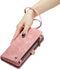 Caseme Geschikt voor Samsung Galaxy S24 Ultra hoes - Vintage 2 in 1 portemonnee - Lichtroze