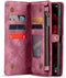 Caseme Geschikt voor Samsung Galaxy S24 Ultra hoes - Vintage 2 in 1 portemonnee - Rood