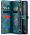 Caseme Geschikt voor Samsung Galaxy S24 Ultra hoes - Vintage 2 in 1 portemonnee - Lichtblauw