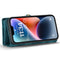 Caseme - iPhone 15 Pro Max - Vintage 2 in 1 portemonnee hoes - Lichtblauw