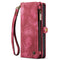 Caseme - iPhone 15 Pro Max - Vintage 2 in 1 portemonnee hoes - Rood
