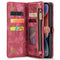 Caseme - iPhone 15 Pro Max - Vintage 2 in 1 portemonnee hoes - Rood