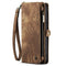 Caseme - iPhone 15 Pro - Vintage 2 in 1 portemonnee hoes - Bruin