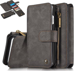 Caseme luxe portemonnee hoes Geschikt voor iPhone SE (2022 / 2020) / 8 / 7 / 6(s) zwart