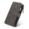 Caseme luxe portemonnee hoes Geschikt voor iPhone SE (2022 / 2020) / 8 / 7 / 6(s) zwart