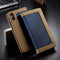Caseme luxe wallet hoes - Geschikt voor iPhone XS Max - blauw