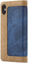 Caseme luxe wallet hoes - Geschikt voor iPhone XS Max - blauw
