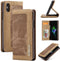 Caseme luxe wallet hoes - Geschikt voor iPhone XS Max - bruin