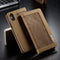 Caseme luxe wallet hoes - Geschikt voor iPhone XS Max - bruin