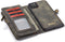 Caseme - vintage 2 in 1 portemonnee hoes - Geschikt voor iPhone 11 Pro Max - Grijs