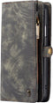 Caseme - vintage 2 in 1 portemonnee hoes - Geschikt voor iPhone 11 Pro - Grijs