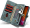 Caseme - vintage 2 in 1 portemonnee hoes - Geschikt voor iPhone 11 Pro - Blauw
