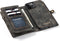 Caseme - vintage 2 in 1 portemonnee hoes - Geschikt voor iPhone 12 / Geschikt voor iPhone 12 Pro - Zwart