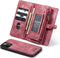 Caseme - vintage 2 in 1 portemonnee hoes - Geschikt voor iPhone 12 / Geschikt voor iPhone 12 Pro - Rood