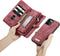 Caseme - vintage 2 in 1 portemonnee hoes - Geschikt voor iPhone 12 / Geschikt voor iPhone 12 Pro - Rood