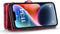 Caseme - Vintage 2 in 1 portemonnee hoes - Geschikt voor iPhone 14+ / 14 Plus - Rood