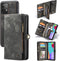 Caseme - vintage 2 in 1 portemonnee hoes - Geschikt voor Samsung Galaxy A52 / A52s - Zwart