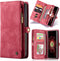 Caseme - vintage 2 in 1 portemonnee hoes - Geschikt voor Samsung Galaxy Note 20 - Rood