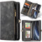 Caseme - vintage 2 in 1 portemonnee hoes - Geschikt voor Samsung Galaxy Note 20 - Zwart
