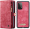 Caseme - vintage 2 in 1 portemonnee hoes - Geschikt voor Samsung Galaxy A52 / A52s - Rood