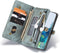 Caseme - vintage 2 in 1 portemonnee hoes - Geschikt voor Samsung Galaxy S20 - Blauw
